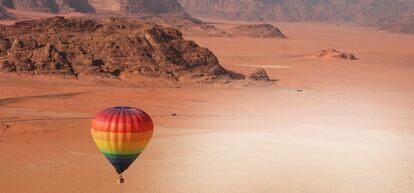 El desierto de Wadi Rum, en Jordania.