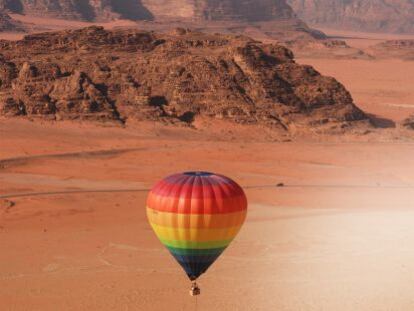 El desierto de Wadi Rum, en Jordania.