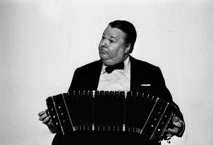 Anibal Troilo (1914 - 1975) en Buenos Aires, Argentina, en 1969.