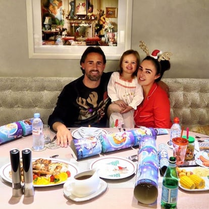 Tamara Ecclestone celebró la Nochebuena con su esposo, Jay Rutland, y con su hija, Sophia.