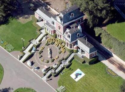 Vista aérea del rancho <b>Neverland</b>, en Santa Bárbara, California.