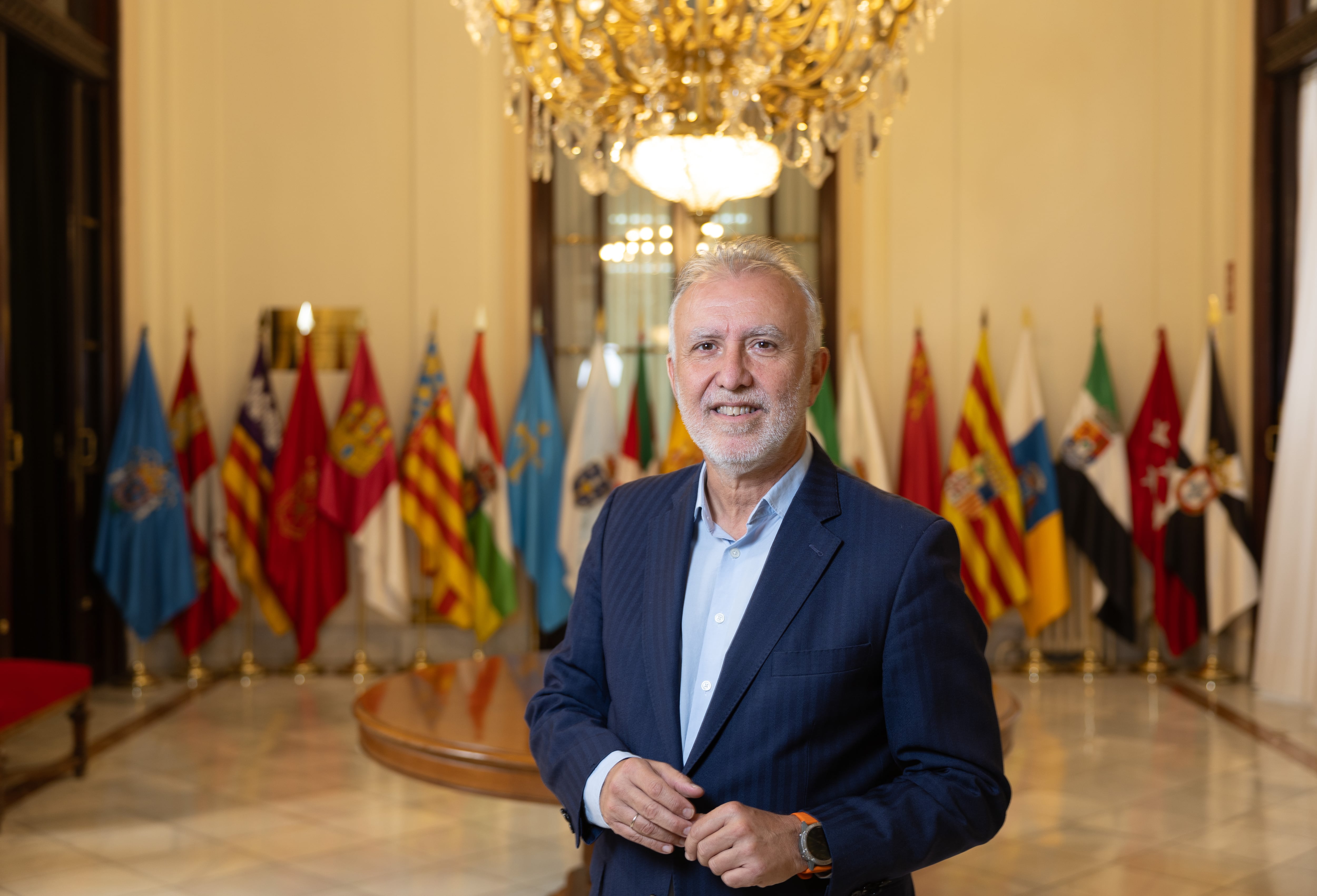 Ángel Víctor Torres, ministro de Política Territorial y Memoria Democrática, el pasado jueves en la sede del Ministerio.