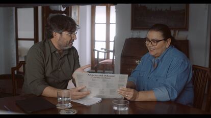 Jordi Évole y María del Monte en Lo de Évole, emitido en La Sexta