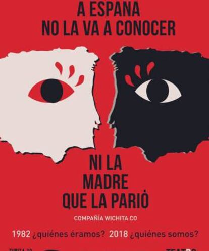 Cartel de la obra &#039;A Espa&ntilde;a no la va a conocer ni la madre que la pari&oacute;&#039;. 