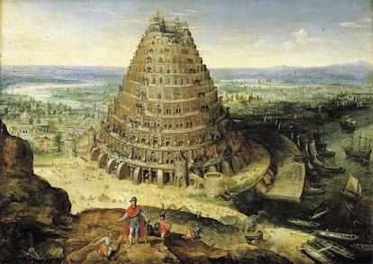 La Torre de Babel en un quadre de Lucas van Volkenborth.