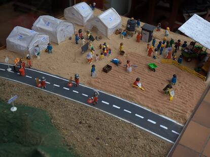 El niño Jesús nace en un campo de refugiados