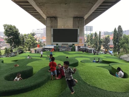 Taman Park, en Bandung (Indonesia).