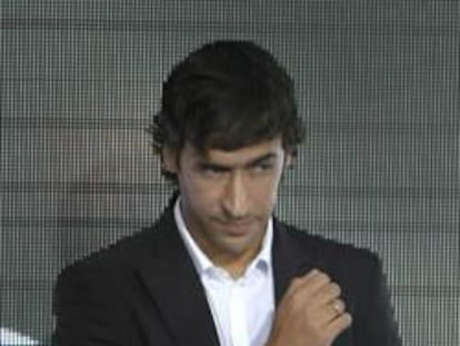 El jugador de fútbol Raúl González