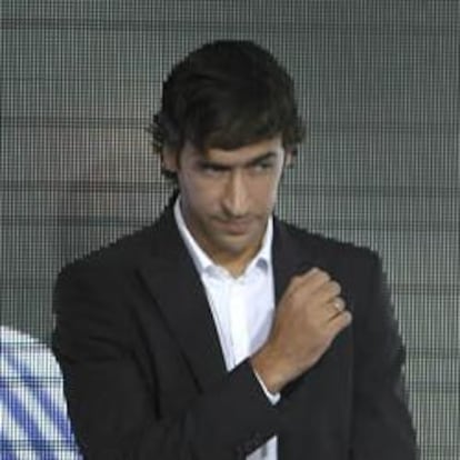 El jugador de fútbol Raúl González