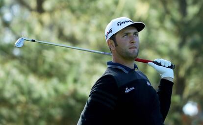 Jon Rahm, el 10 de febrero en un torneo de California.