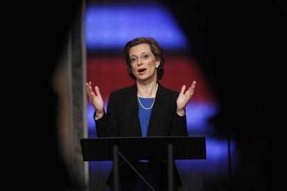 La candidata demócrata al Senado por Georgia, Michelle Nunn.