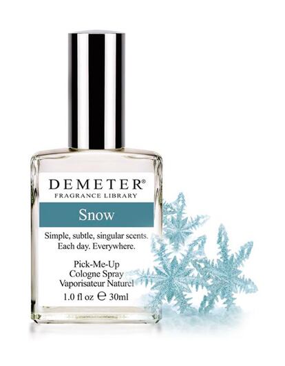 Fragancia con olor a nieve de Demeter Fragance Library (a partir de 6 dólares según tamaño).