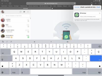 WhatsApp Web para iPad