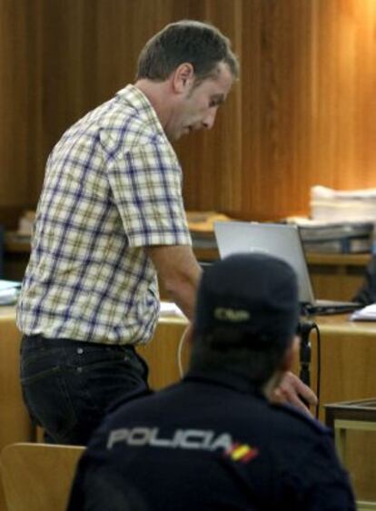 Mikel Otegi, este miércoles en el juicio.
