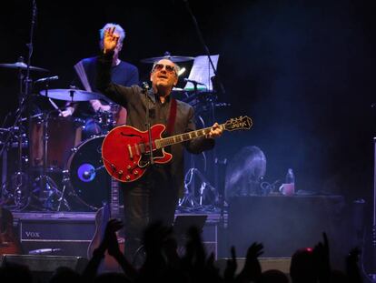 Elvis Costello, en un concierto de las Noches del Botánico, en Madrid.