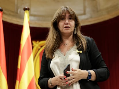 BARCELONA 30/06/2022.- La presidenta del Parlament, Laura Borràs. EFE/ Quique Garcia