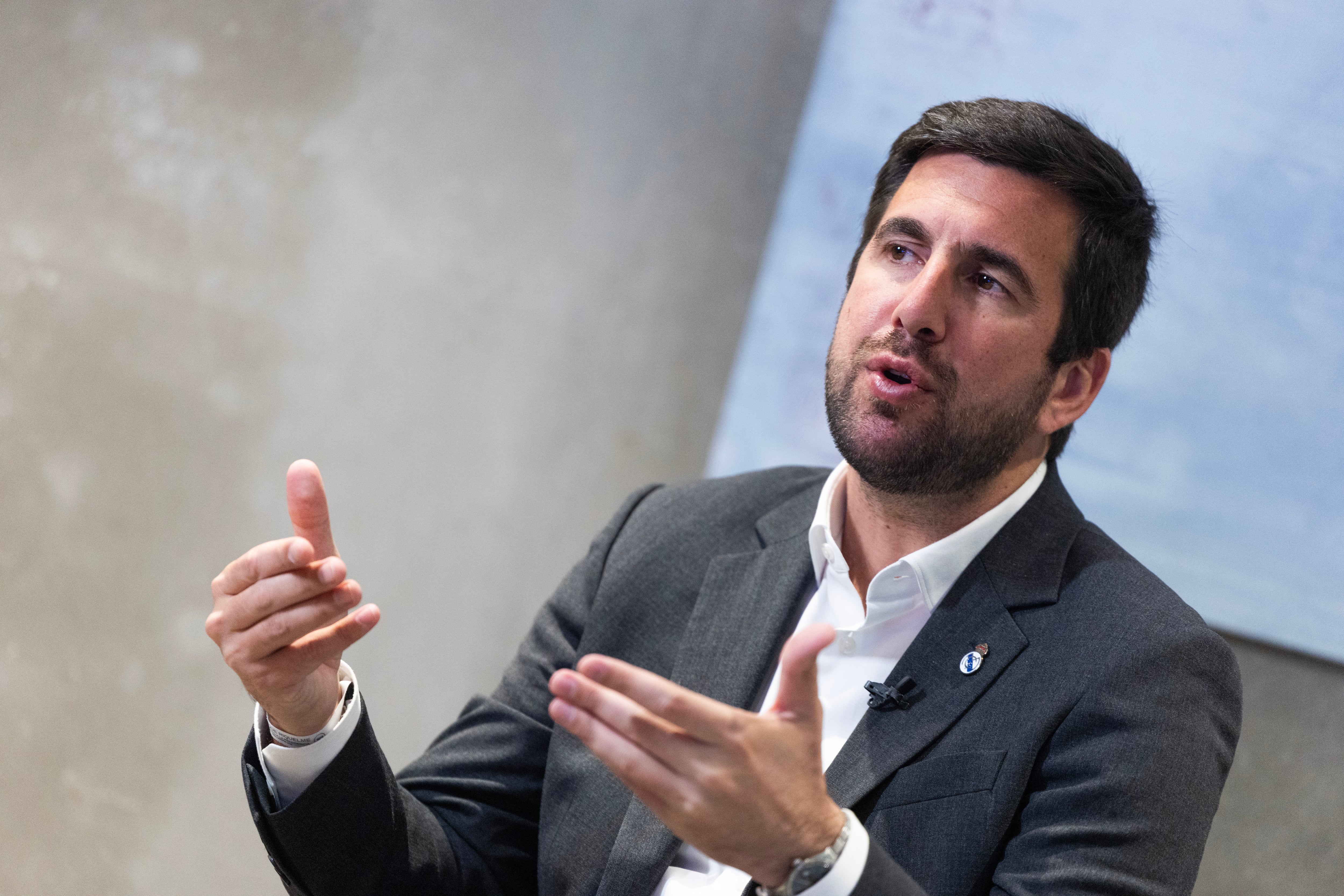 Enrique Riquelme, este viernes en su empresa Cox, en Madrid.
