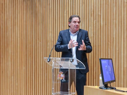 Ignacio Rivera, Presidente de Hijos de Rivera, en el cierre del acto de El Futuro Es Ser B. Foto cedida por B Lab Spain. 