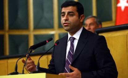 Selahattin Demirtas, candidato a la presidencia turca por el partido prokurdo.