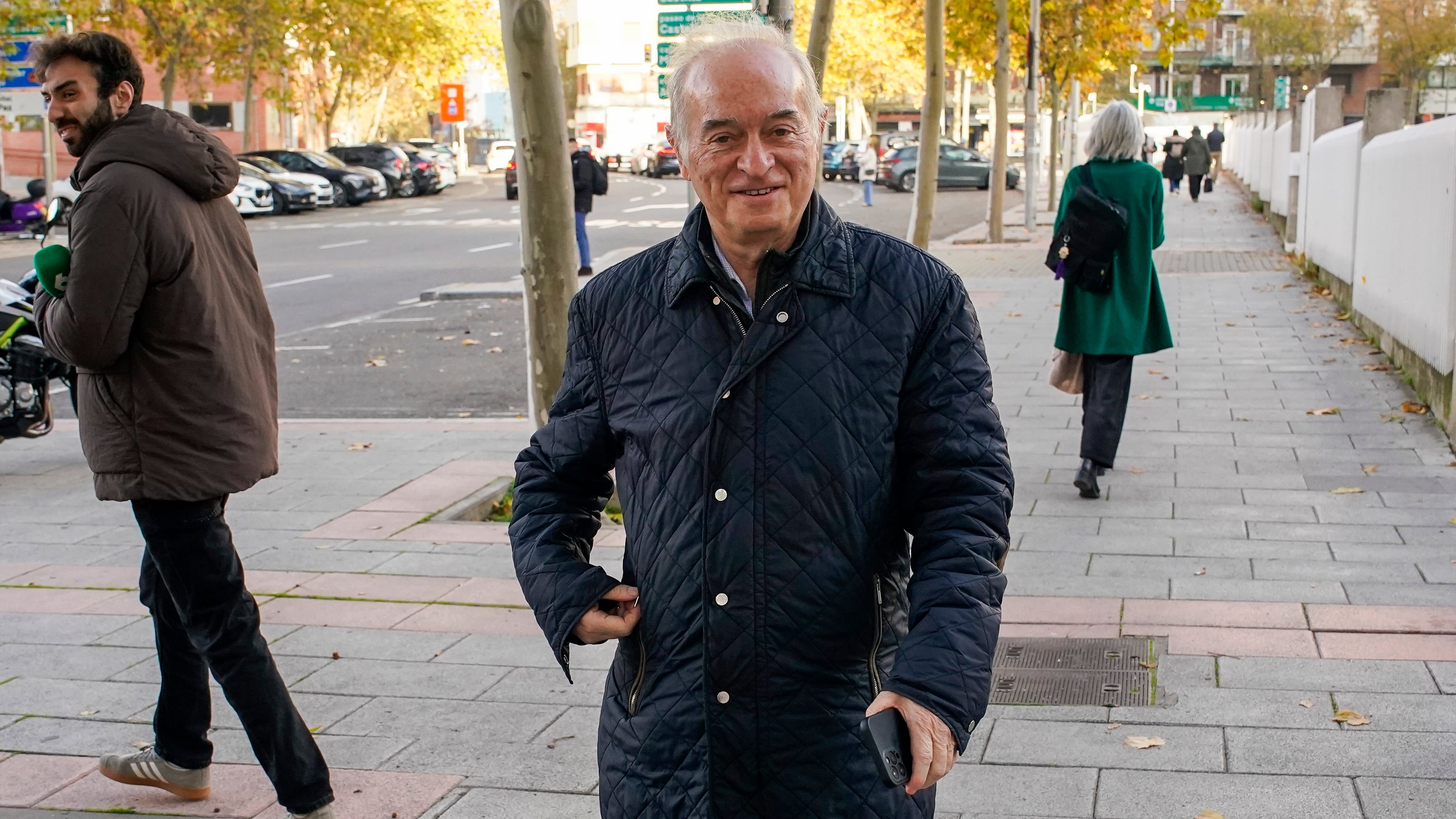 Judge Juan Carlos Peinado, near the Madrid courts of Plaza de Castilla, in an archive image.