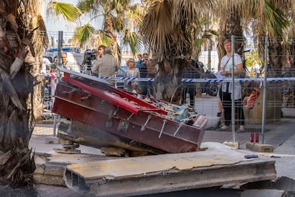 El local siniestrado albergaba un restaurante y bar de copas en Palma (Mallorca), el 24 de mayo. 