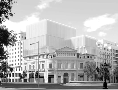 Aspecto de la propuesta de reforma para alojar el Museo Carmen Thyssen de Barcelona.