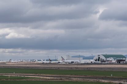 Vista del aeropuerto de Teruel.