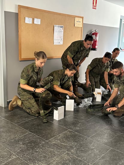 Leonor, princesa de Asturias, en la Academia General Militar de Zaragoza.