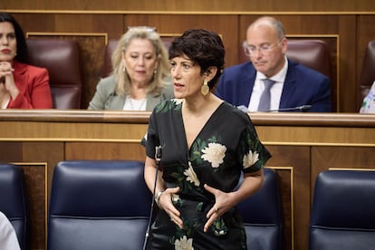 La ministra de Seguridad Social, Elma Saiz, el 26 de junio en el Congreso.