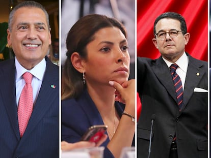 Desde la izquierda: Manlio Fabio Beltrones, Sylvana Beltrones, Francisco Arroyo Vieyra y Juan Collado.