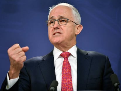 Malcolm Turnbull, durante una rueda de prensa en Sydney.