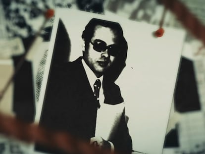 Un montaje con la foto del agente egipcio Ashraf Marwan en el documental 'Ashraf Marwan: Death of a Superspy' (2020).