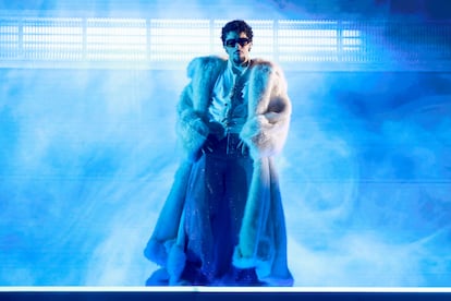 Bad Bunny en un concierto en Los Ángeles, EE UU, el 17 de marzo de 2025. 