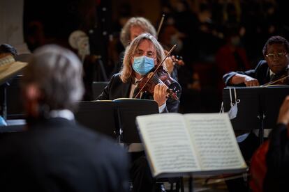 Un momento del concierto en la catedral.