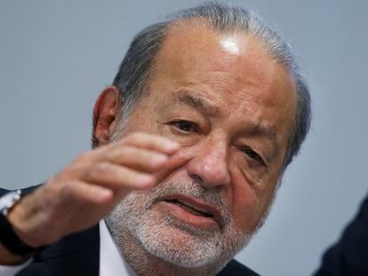 El empresario Carlos Slim en una fotografía de 2017.