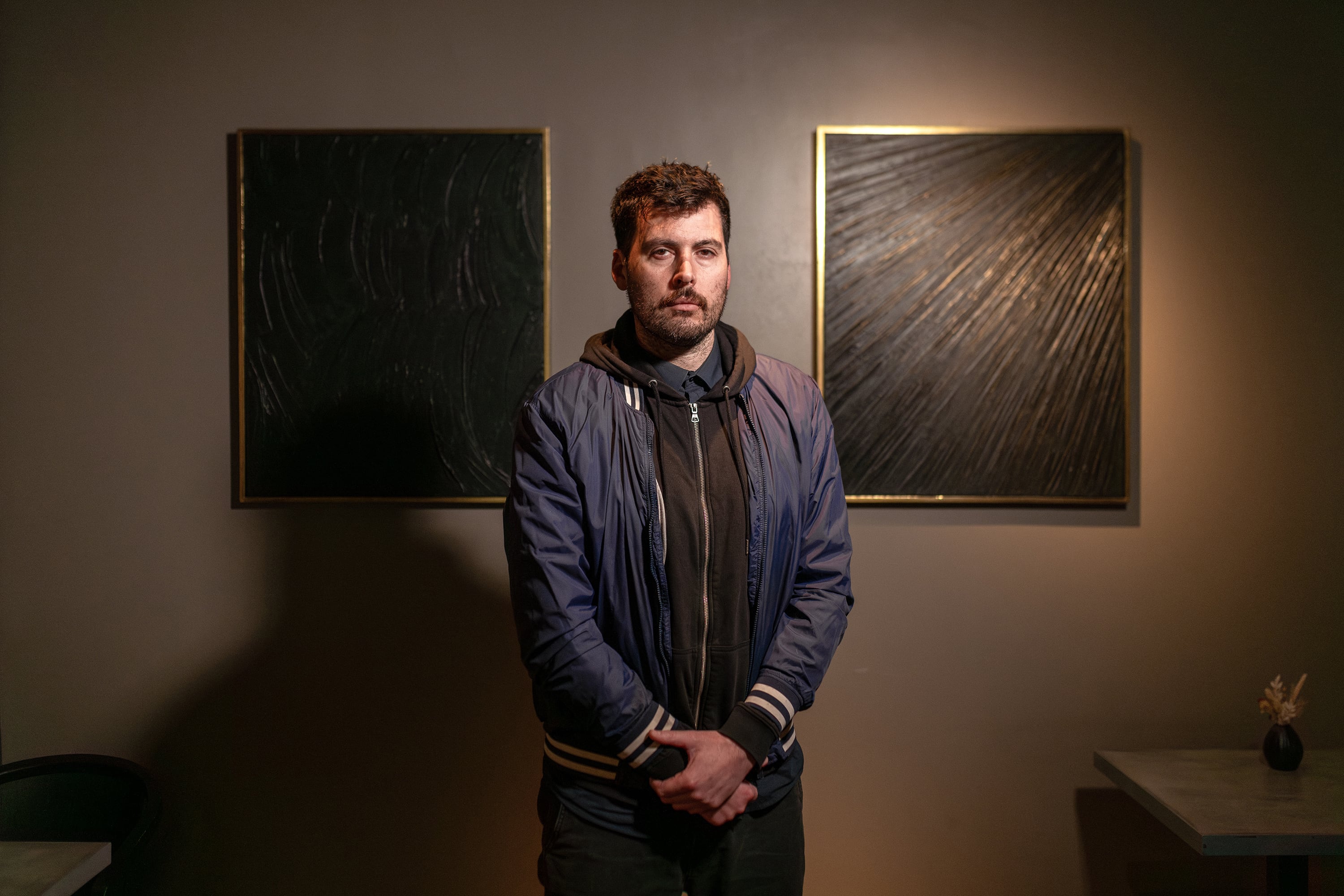 Pedro Chavarria en el barrio Bellas Artes.