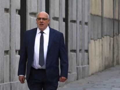 L'exconseller Jordi Baiget entrant al Tribunal Suprem.