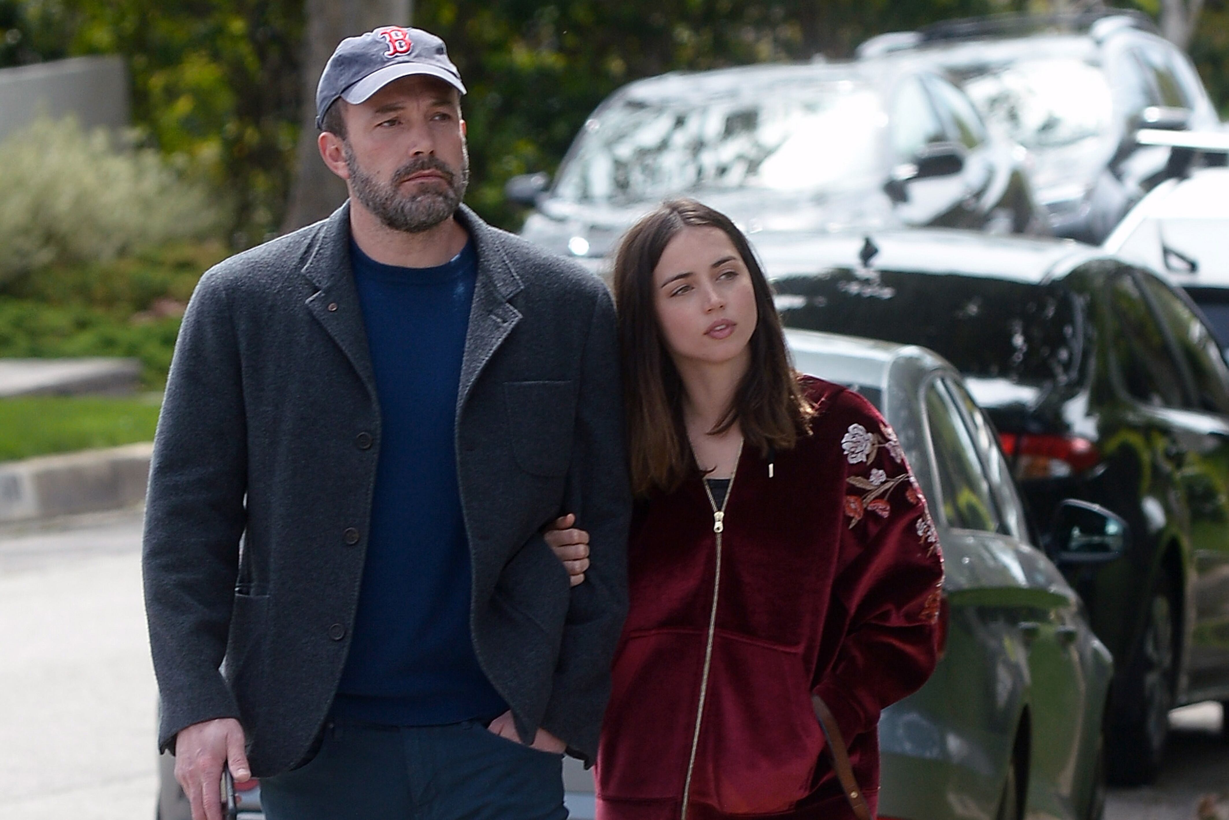 Ben Affleck y Ana de Armas, en Los Ángeles, a finales de marzo.