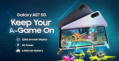 Pantalla del teléfono Samsung Galaxy A07 5G