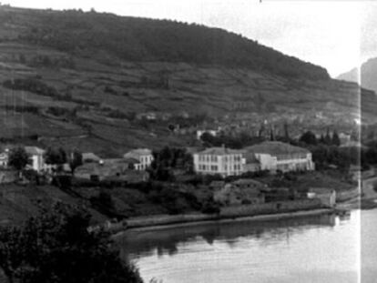 Fotografía panorámica de Viveiro. La que aparece en el documental de Luis R. Alonso, rodado en  1929.