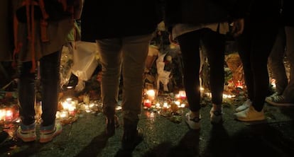 Homenaje en Par&iacute;s a las v&iacute;ctimas de los atentados yihadistas del 13 de noviembre. 