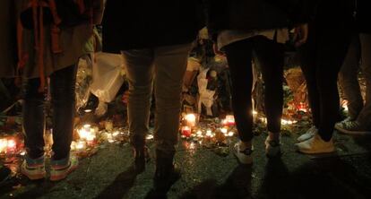 Homenaje en París a las víctimas de los atentados yihadistas del 13 de noviembre.