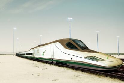Prototipo del tren que el consorcio español ha ofertado a las autoridades de Arabia Saudí.