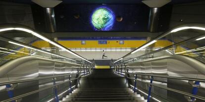 La estación de Planetario-Arganzuela.