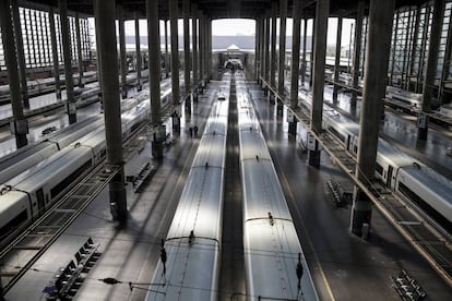 Vista general de la estación de Atocha, este miércoles.