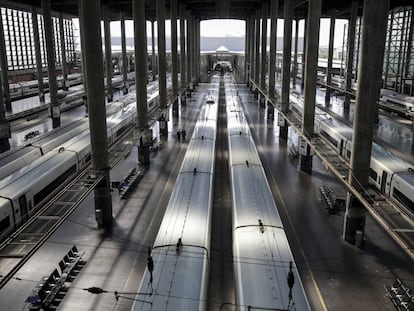 Vista general de la estación de Atocha, este miércoles.