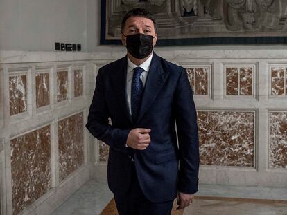 El líder de Italia Viva, Matteo Renzi, el pasado 30 de enero, en Roma.