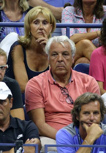 En la imagen, los padres de Rafa Nadal, Ana María Parera y Sebastián Nadal, asisten al partido de su hijo contra Andreas Seppi, el pasado 31 de agosto.