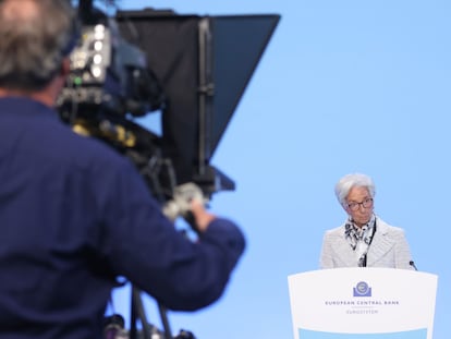 Christine Lagarde, presidenta del BCE, en su intervención del pasado 8 de septiembre.