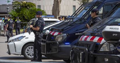 Agentes de los Mossos d'Esquadra.